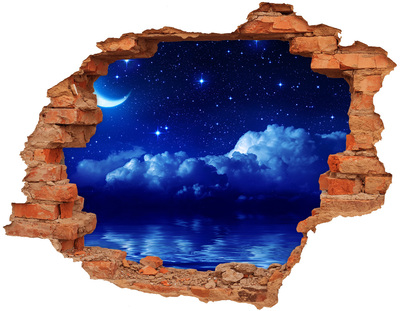 Samolepiaca diera na stenu Sky v noci