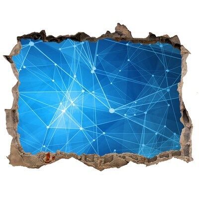 Samolepící díra na stěnu Digitálny priestor za stenou