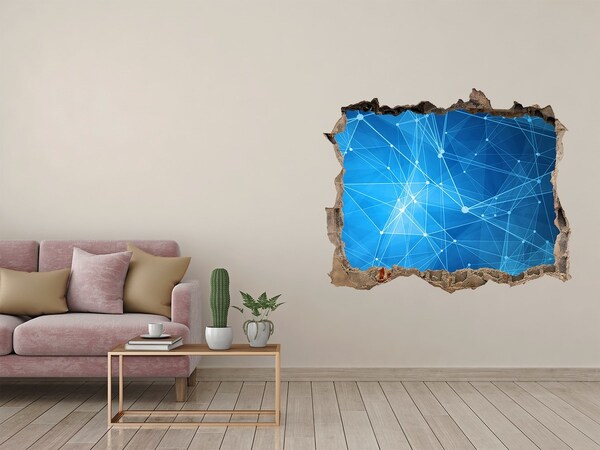 Samolepící díra na stěnu Digitálny priestor za stenou