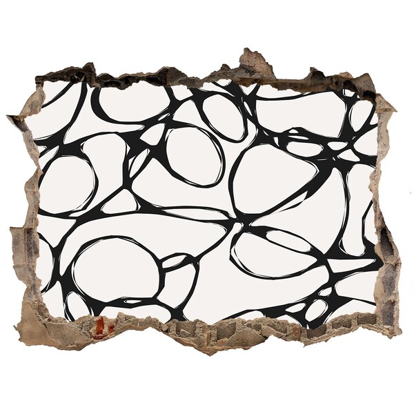 Fototapeta díra na zeď Abstraktné vzory na stene