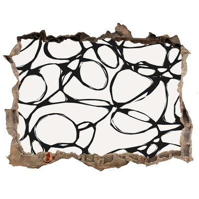 Fototapeta díra na zeď Abstraktné vzory na stene