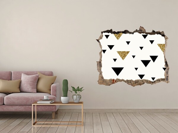 Fototapeta díra na zeď Moderný dizajn s trojuholníkmi