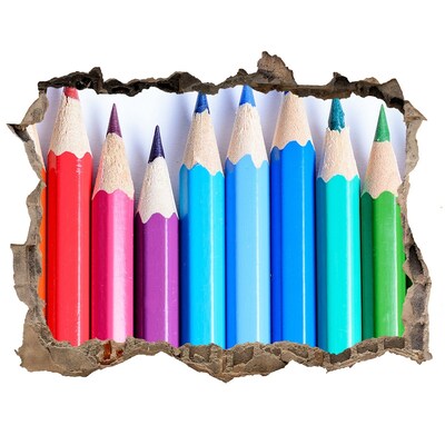 Samolepící díra na stěnu Farebný svet pasteliek