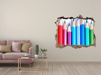 Samolepící díra na stěnu Farebný svet pasteliek