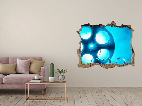 Samolepící díra na stěnu Kino v akcii