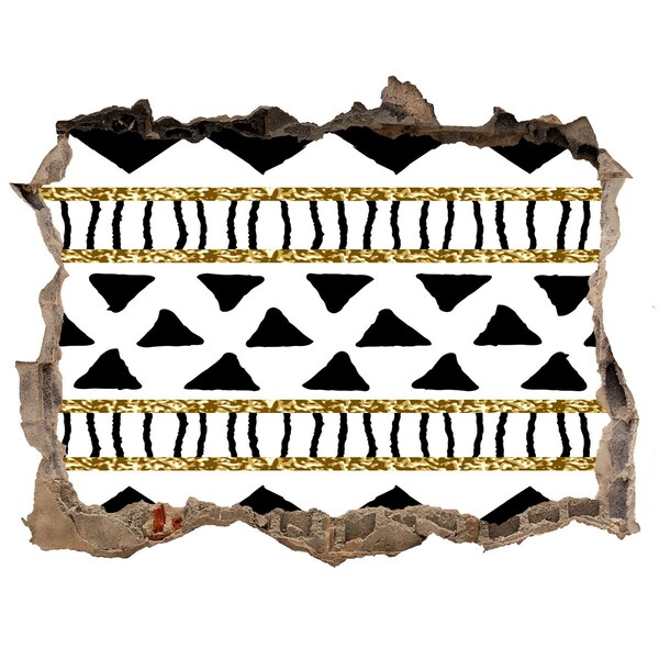 Fototapeta díra na zeď Štylizovaný otvor v stene