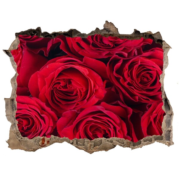 Samolepící nálepka fototapeta Ruže v zničenej stene