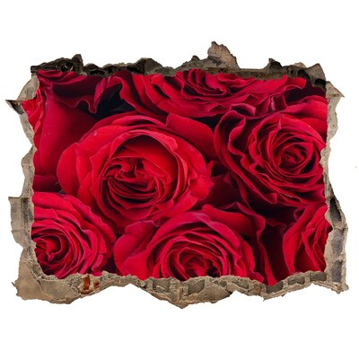 Samolepící nálepka fototapeta Ruže v zničenej stene