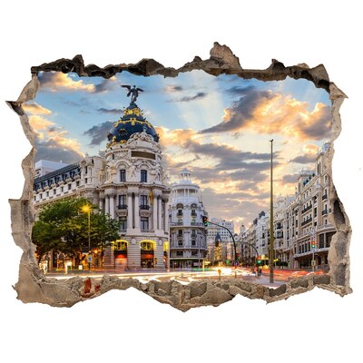 Fototapeta díra na zeď Madrid španielsko