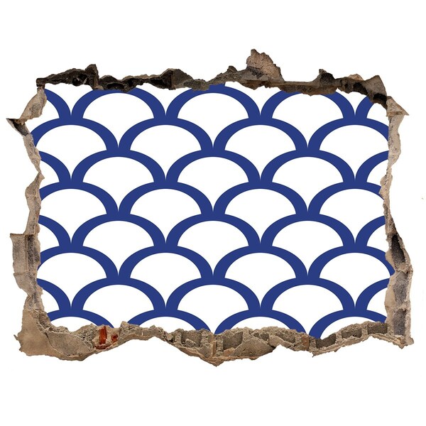 Fototapeta díra na zeď Vlny v odtieňoch modrej