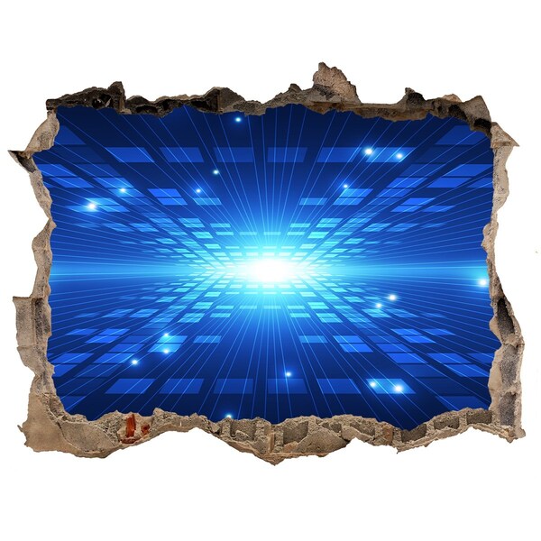 Samolepící díra na stěnu Digitálny priestor za stenou