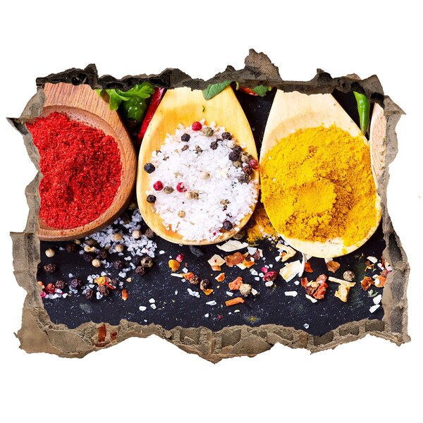 Nálepka 3D díra na zeď Raj korenia