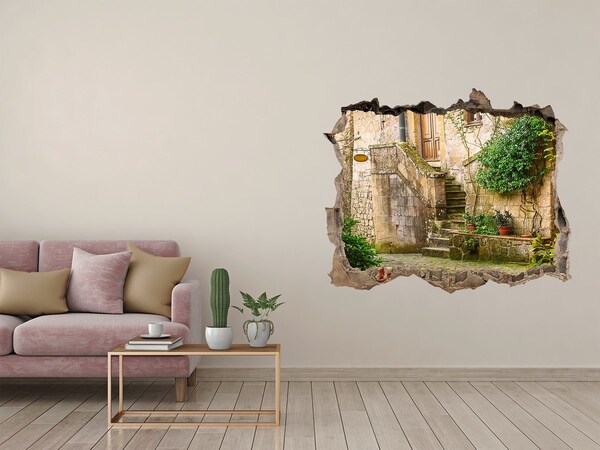 Fototapeta díra na zeď Očarujúce schody v starobylom meste