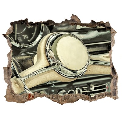 Foto fotografie díra na zeď Štýlový kokpit klasického auta