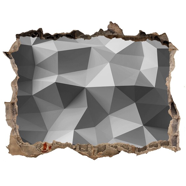 Díra 3D foto tapeta Abstrakcie trojuholníky
