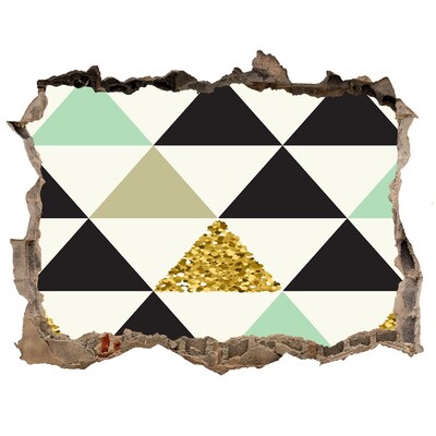 Fototapeta díra na zeď Geometrické vzory na stene