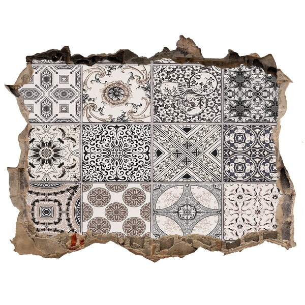 Fototapeta díra na zeď Dlaždice v retro štýle