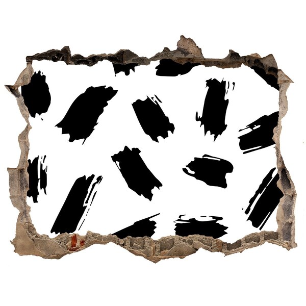 Fototapeta díra na zeď Poškodená stena s abstraktnými pruhmi