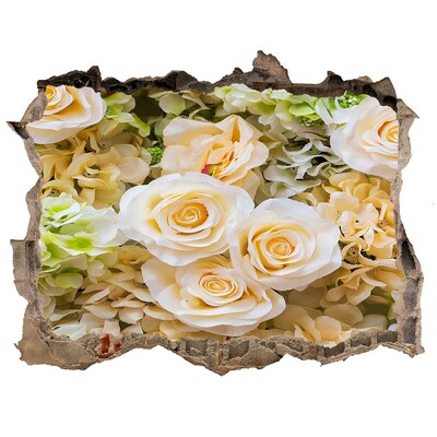 Samolepící nálepka fototapeta Kvetinový raj za múrom