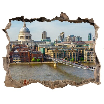 Fototapeta díra na zeď Thames london