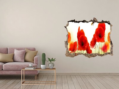 Fototapeta nálepka na zeď Kvetinový raj so včelou