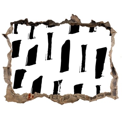 Fototapeta díra na zeď Zrúcaný múr s výhľadom na mesto