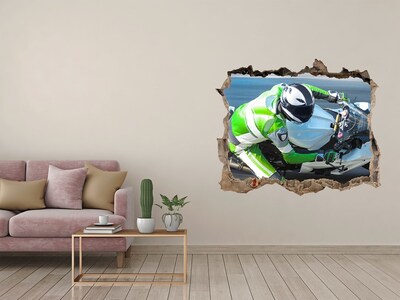 Fototapeta díra na zeď 3D Motocyklové preteky v akcii