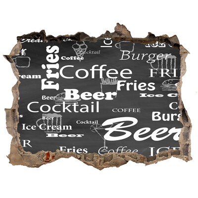 Fototapeta díra na zeď Kulinársky chaos v diere