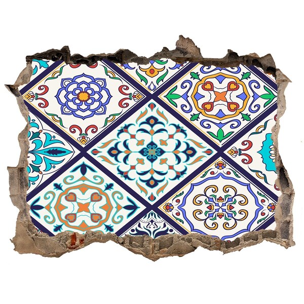 Fototapeta díra na zeď Farebný vzor na dlaždiciach