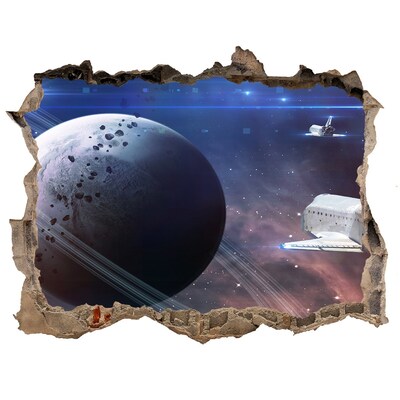 Foto fotografie díra na zeď Vesmírna loď