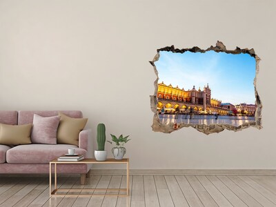 Fototapeta díra na zeď Krakov pri západe slnka