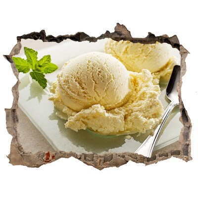 Nálepka 3D díra na zeď Ľadový raj