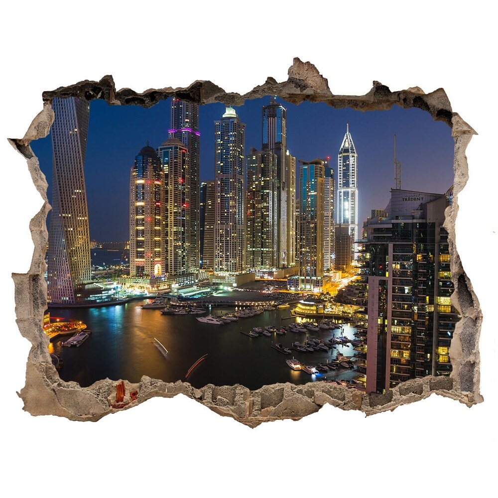 Fototapeta díra na zeď Marina v dubaji