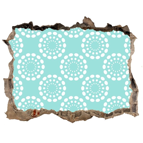 Fototapeta díra na zeď Kvetinový vzor proti oblohe