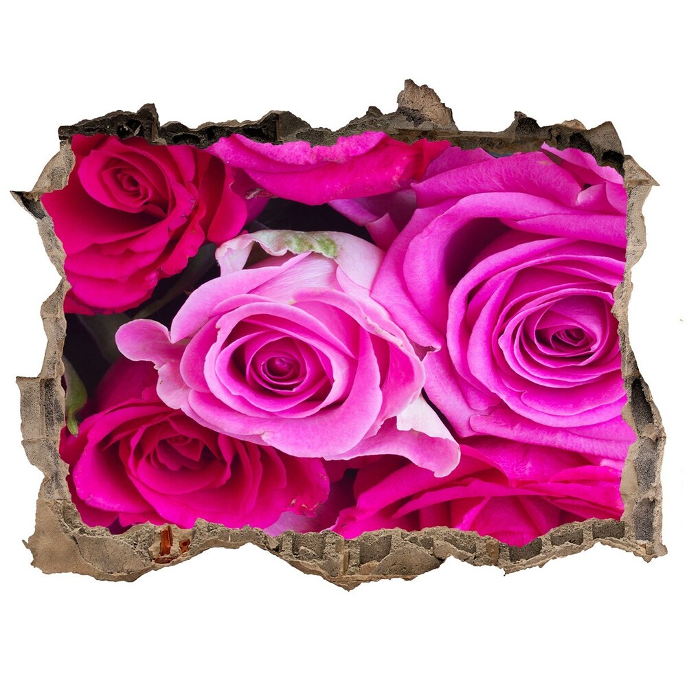 Samolepící nálepka Kyticu ružových ruží