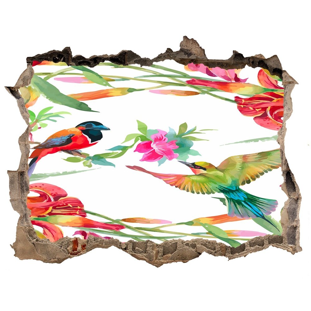 Díra 3D fototapeta nálepka Exotické vtáctvo