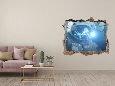 Foto fotografie díra na zeď Kozmonaut