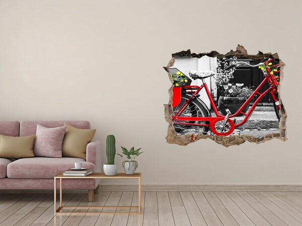 Fototapeta díra na zeď City ​​bike