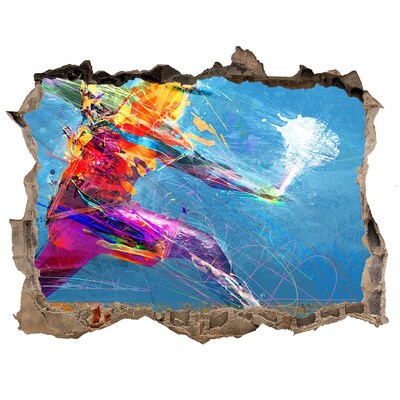 Fototapeta díra na zeď 3D Ponorenie sa do farieb