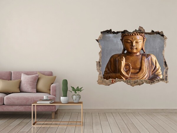 Samolepící nálepka na zeď Drevené buddha