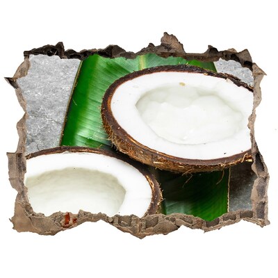 Nálepka díra na zeď Polovičky kokosových