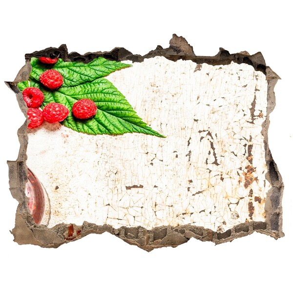 Nálepka 3D díra samolepící Ovocné čaro v poškodenej stene