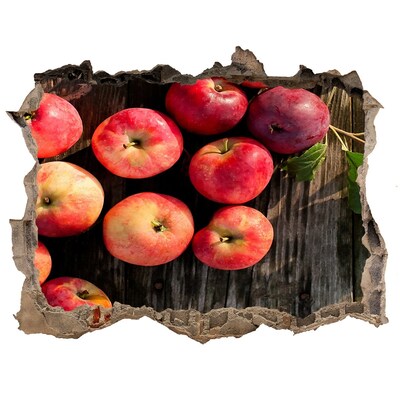 Nálepka 3D díra na zeď Jablkový raj v troskách