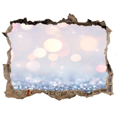 Díra 3D fototapeta nálepka Lesklý priestor za dierou