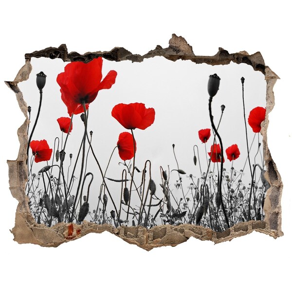 Samolepící nálepka fototapeta Kvety v ruinách