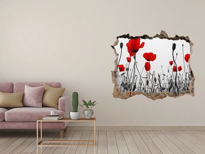 Samolepící nálepka fototapeta Kvety v ruinách