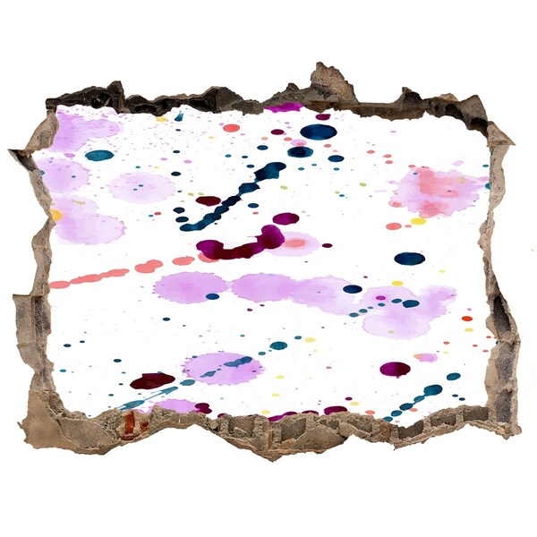 Díra 3D fototapeta nástěnná Farebný záblesk kreativity