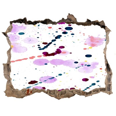 Díra 3D fototapeta nástěnná Farebný záblesk kreativity