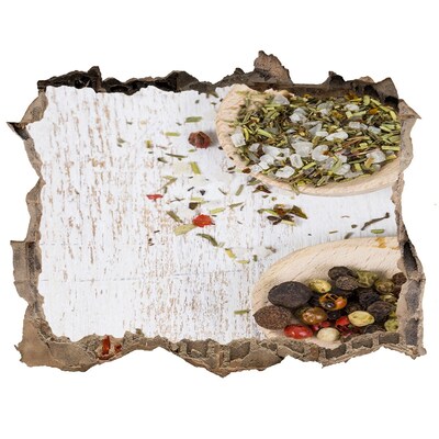 Nálepka 3D díra na zeď Výbuch korenia