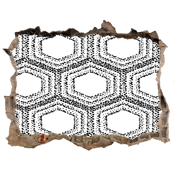 Fototapeta díra na zeď Geometrický vzor na stene